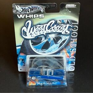 Hot Wheels Whips West Coast Customs '59 Cadillac Blue Sealed NIB